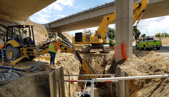 Excavation and Removal of Existing Drain Pipe for Relocation at Freeport Boulevard