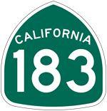 California highway 183 shield.