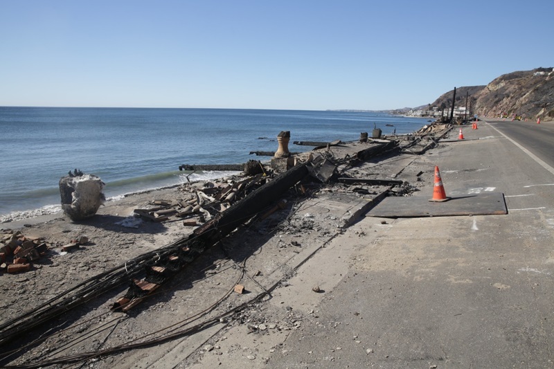 PCH cone fire damage shore side